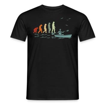 Kajak Kanu RAFTING BOOT Kanufahrer Kanufahren - Männer T-Shirt - Schwarz - Vorne - AI Model Male 178 light (178cm)