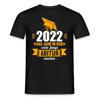 Abitur Gymnasium Damen und Herren Abi 2022 - Männer T-Shirt - Schwarz - Vorne - AI Model Male 178 light (178cm)