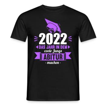 Abitur Gymnasium Damen und Herren Abi 2022 - Männer T-Shirt - Schwarz - Vorne - AI Model Male 178 light (178cm)