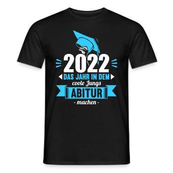 Abitur Gymnasium Damen und Herren Abi 2022 - Männer T-Shirt - Schwarz - Vorne - AI Model Male 178 light (178cm)