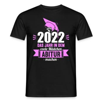 Abitur Gymnasium Damen und Herren Abi 2022 - Männer T-Shirt - Schwarz - Vorne - AI Model Male 178 light (178cm)