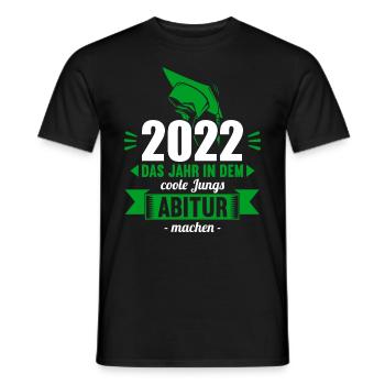 Abitur Gymnasium Damen und Herren Abi 2022 - Männer T-Shirt - Schwarz - Vorne - AI Model Male 178 light (178cm)