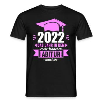 Abitur Gymnasium Damen und Herren Abi 2022 - Männer T-Shirt - Schwarz - Vorne - AI Model Male 178 light (178cm)