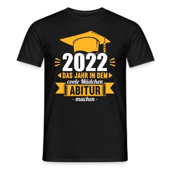 Abitur Gymnasium Damen und Herren Abi 2022 - Männer T-Shirt - Schwarz - Vorne - AI Model Male 178 light (178cm)