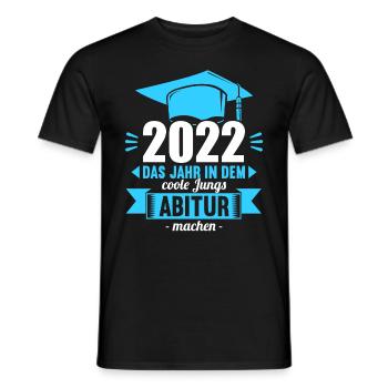 Abitur Gymnasium Damen und Herren Abi 2022 - Männer T-Shirt - Schwarz - Vorne - AI Model Male 178 light (178cm)