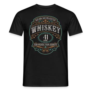 41 Jahre Ich bin wie guter Whisky 41. Geburtstag - Männer T-Shirt - Schwarz - Vorne - AI Model Male 178 light (178cm)