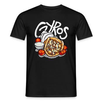 Gyros Food Gyros Lovers Balkan Cuisine - Männer T-Shirt - Schwarz - Vorne - AI Model Male 178 light (178cm)