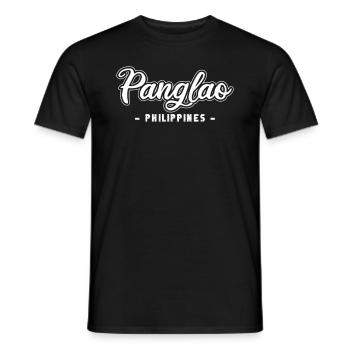 Vintage Holiday Trip Panglao Philippines Asia - Men's T-Shirt - black - Front - AI Model Male 178 light (178cm)