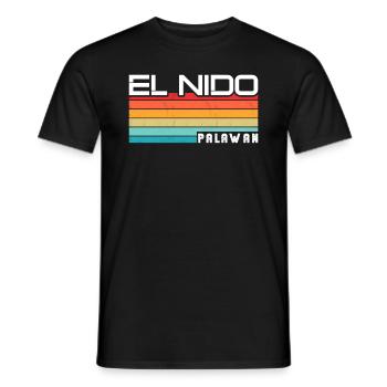 Voyage de vacances El Nido Palawan Philippines Asie - T-shirt homme - noir - Devant - AI Model Male 178 light (178cm)
