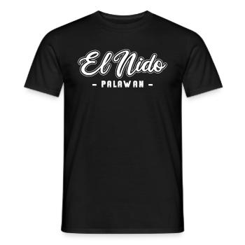 Voyage de vacances El Nido Palawan Philippines Asie - T-shirt homme - noir - Devant - AI Model Male 178 light (178cm)