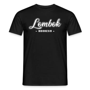 Vintage Holiday Trip Lombok Indonésie Asie - T-shirt homme - noir - Devant - AI Model Male 178 light (178cm)