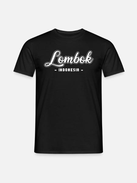 Vintage Urlaub Reise Lombok Indonesien Asien - Männer T-Shirt - Schwarz