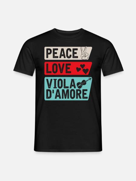 Viola D'Amore Musical Instrument Lovers - Männer T-Shirt - Schwarz