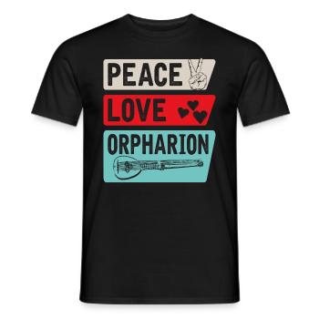 Orpharion Instrument de musique à cordes - T-shirt homme - noir - Devant - AI Model Male 178 light (178cm)