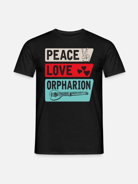 Orpharion Musical Instrument Stringed - Männer T-Shirt - Schwarz
