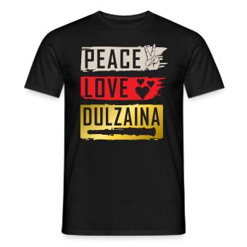 Dulzaina Instrument de musique Dolçaina - T-shirt homme - noir - Devant - AI Model Male 178 light (178cm)