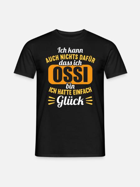 DDR Ostdeutschland Osten Ostalgie Ossi - Männer T-Shirt - Schwarz