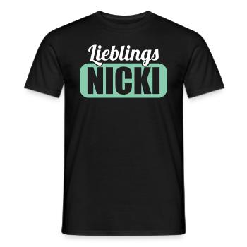 DDR Ostdeutschland Osten Ossi Lieblings Nicki - Männer T-Shirt - Schwarz - Vorne - AI Model Male 178 light (178cm)