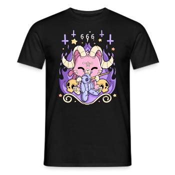 Gothic Kawaii Creepy Pastel Goth Chibi Kawaii - Männer T-Shirt - Schwarz - Vorne - AI Model Male 178 light (178cm)