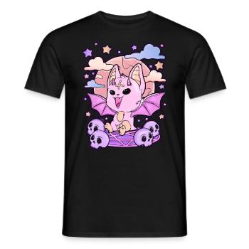 Pastel Goth Gruseliges Geschenk Creepy Kawaii - Männer T-Shirt - Schwarz - Vorne - AI Model Male 178 light (178cm)