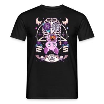 Horror Halloween Creepy Kawaii Pastel Goth - Männer T-Shirt - Schwarz - Vorne - AI Model Male 178 light (178cm)