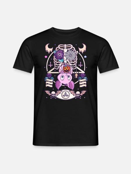 Horror Halloween Creepy Kawaii Pastel Goth - Männer T-Shirt - Schwarz