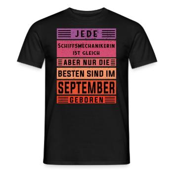 Mechaniker Geburtstag September geboren - Männer T-Shirt - Schwarz - Vorne - AI Model Male 178 light (178cm)