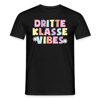 3. Klasse Vibes Schulkind 3. Klasse - Männer T-Shirt - Schwarz - Vorne - AI Model Male 178 light (178cm)