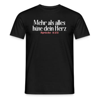Bibel Zitat Vers Christ Christlich Bibelvers - Männer T-Shirt - Schwarz - Vorne - AI Model Male 178 light (178cm)