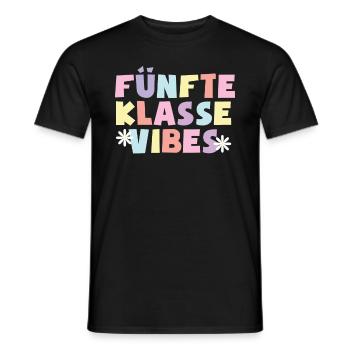 5. Klasse Vibes Schulkind 5. Klasse - Männer T-Shirt - Schwarz - Vorne - AI Model Male 178 light (178cm)