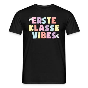 1. Klasse Vibes Schulkind 1. Klasse - Männer T-Shirt - Schwarz - Vorne - AI Model Male 178 light (178cm)