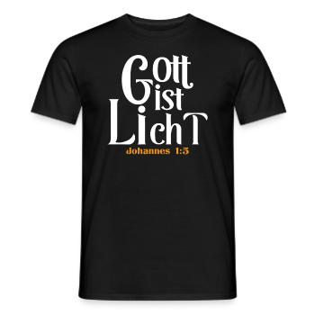 Bibel Zitat Vers Christ Christlich Bibelvers - Männer T-Shirt - Schwarz - Vorne - AI Model Male 178 light (178cm)