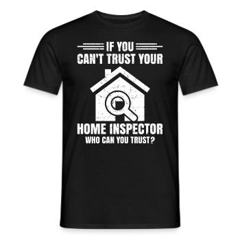 Home Inspector Job Occupation Profession Career - Men's T-Shirt - black - Front - AI Model Male 178 light (178cm)