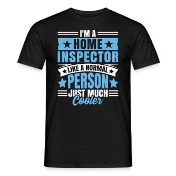 Home Inspector Occupation Worker Profession Career - Männer T-Shirt - Schwarz - Vorne - AI Model Male 178 light (178cm)