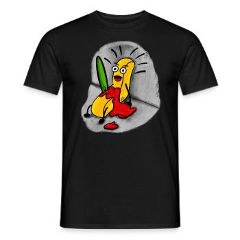 Pommes Frites Fritten Fast Food Humor - Männer T-Shirt - Schwarz - Vorne - AI Model Male 178 light (178cm)