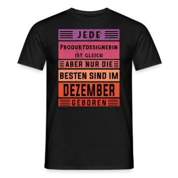 Technischer Geburtstag Dezember geboren - Männer T-Shirt - Schwarz - Vorne - AI Model Male 178 light (178cm)
