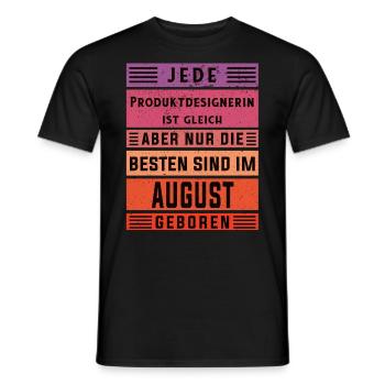 Technischer Geburtstag August geboren - Männer T-Shirt - Schwarz - Vorne - AI Model Male 178 light (178cm)