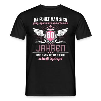 60 Jahre Jung Schön Dynamisch 60 Geburtstag - Männer T-Shirt - Schwarz - Vorne - AI Model Male 178 light (178cm)