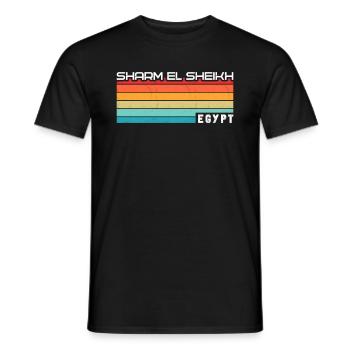 Holiday Trip Egypt Red Sea Sharm el Sheik - Men's T-Shirt - black - Front - AI Model Male 178 light (178cm)