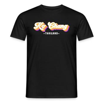 Vintage Urlaub Reise Thailand Ko Koh Chang - Männer T-Shirt - Schwarz - Vorne - AI Model Male 178 light (178cm)