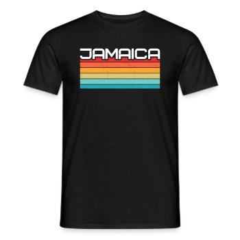 Vintage Urlaub Reise Karibik Jamaica - Männer T-Shirt - Schwarz - Vorne - AI Model Male 178 light (178cm)