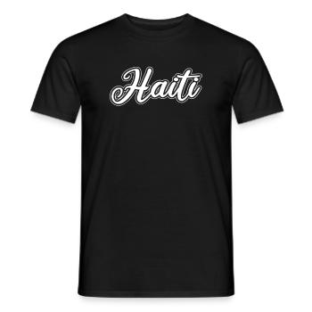 Vintage Urlaub Reise Karibik Haiti - Männer T-Shirt - Schwarz - Vorne - AI Model Male 178 light (178cm)