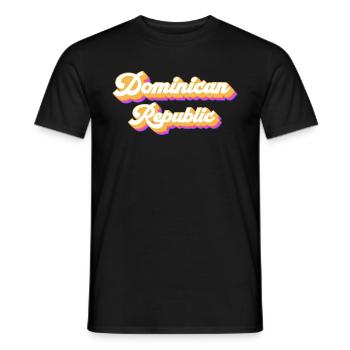 Urlaub Reise Karibik Dominikanische Republik - Männer T-Shirt - Schwarz - Vorne - AI Model Male 178 light (178cm)