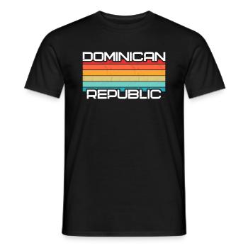 Urlaub Reise Karibik Dominikanische Republik - Männer T-Shirt - Schwarz - Vorne - AI Model Male 178 light (178cm)