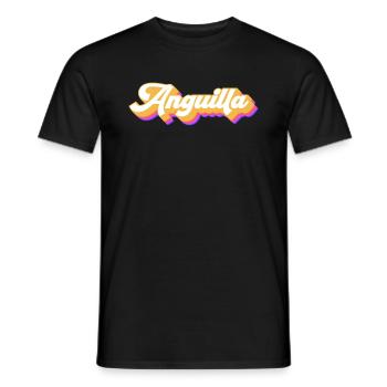 Vintage Holiday Trip Caraïbes Anguilla - T-shirt homme - noir - Devant - AI Model Male 178 light (178cm)