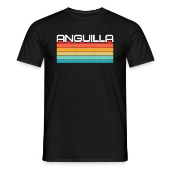 Vintage Holiday Trip Caraïbes Anguilla - T-shirt homme - noir - Devant - AI Model Male 178 light (178cm)