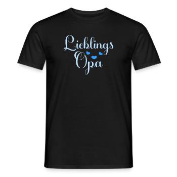 Lieblings Opa Opi Grandpa witziges lustiges Opa - Männer T-Shirt - Schwarz - Vorne - AI Model Male 178 light (178cm)