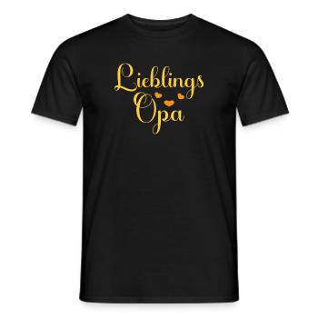 Lieblings Opa Opi Grandpa witziges lustiges Opa - Männer T-Shirt - Schwarz - Vorne - AI Model Male 178 light (178cm)