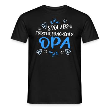 Stolzer frischgebackener Opa - Männer T-Shirt - Schwarz - Vorne - AI Model Male 178 light (178cm)