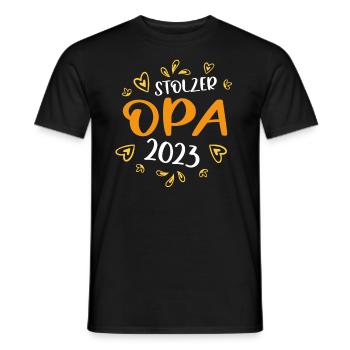 Stolzer frischgebackener Opa - Männer T-Shirt - Schwarz - Vorne - AI Model Male 178 light (178cm)
